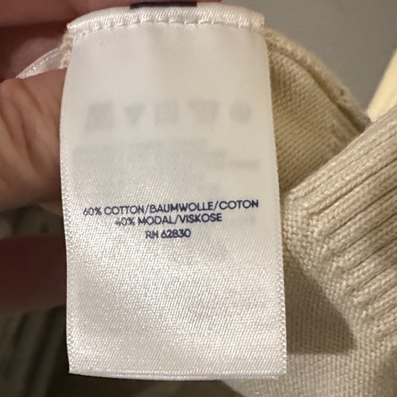 Lands' End Women's V-Neck Sweater - Cream - Picture 5 of 8